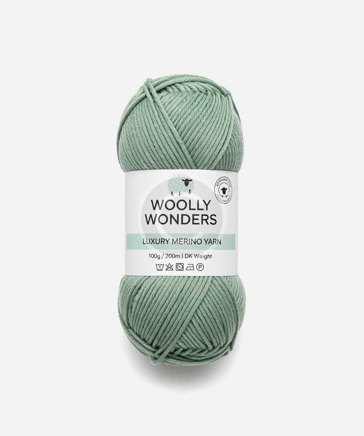Luxury merino wool yarn - sage green